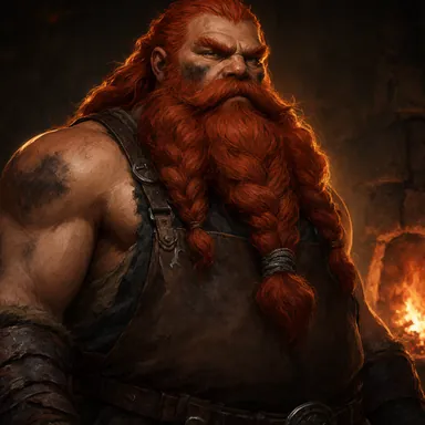 Retrato de Brokkr, o Ferreiro